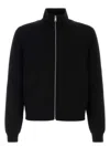 Prada Black Stretch Wool Blend Cardigan