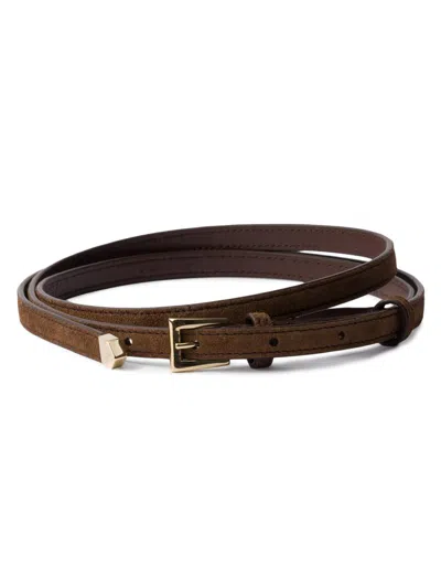 Prada Suede Belt In Brown