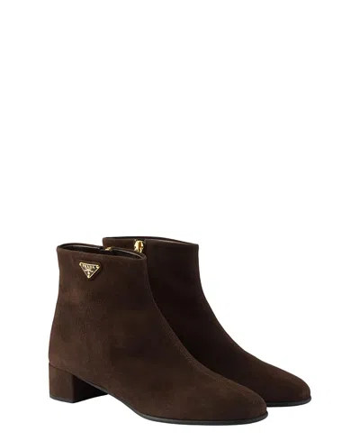 PRADA WOMEN'S SUEDE BOOTIES