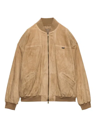 Prada Women's Suede Jacket In Brown