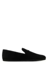 Prada Midnight Blue Suede Loafers