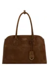 Prada Medium Structured Shopping Bag With Suede Finish
