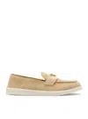 Prada Suede Moccasins In Brown
