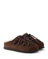 Prada Round Toe Mules In Multi