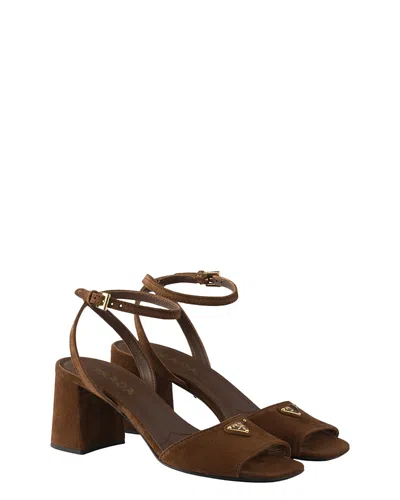 PRADA WOMEN'S SUEDE SANDALS