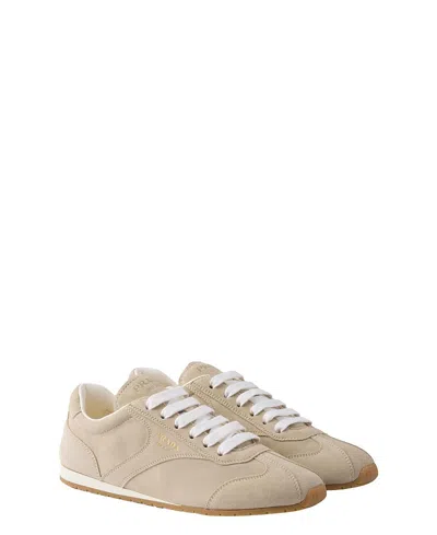 Prada Women's Suede Sneakers In Neutral