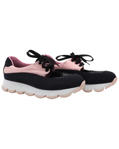 Prada Women's Suede Trainer (authentic Pre-loved) In Black