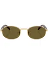 Prada Sunglasses With The Iconic Metal Plaque In Multicolor