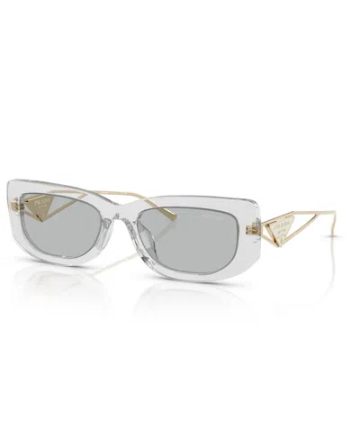 Prada Women's Sunglasses Pr 14ys In Transparent Grey