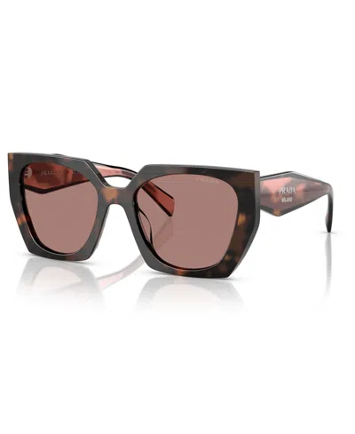 Prada Woman Sunglasses Pr 15ws In Light Brown