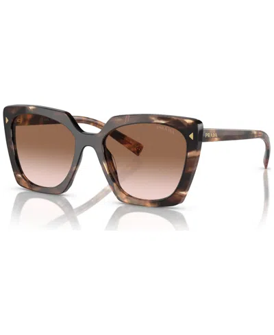 Prada Woman Sunglass Pr 23zs In Brown Gradient