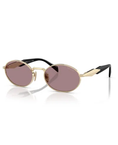 Prada Metal Pr65zs Sunglasses In Gold Brown