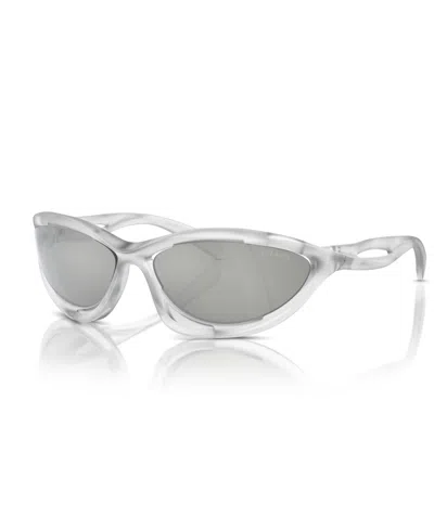 Prada Cat Eye Women's Sunglasses, Pr A23s In Clear Mirror Silver 80