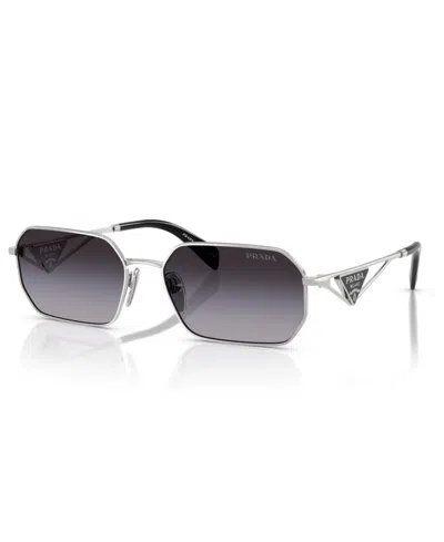 Prada Women's Sunglasses Pr A51s In Silver