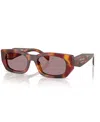 Prada Acetate Prb05s Sunglasses In Poppy Tortoise