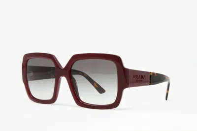 Pre-owned Prada Women's Sunglasses Pr21xs Uan0a7 Bordeaux Size 54mm & Authentic In Gray