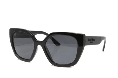 Pre-owned Prada Women's Sunglasses Pr24xs-1ab5z1 Black 52mm Polarized Lens W/case In Gray