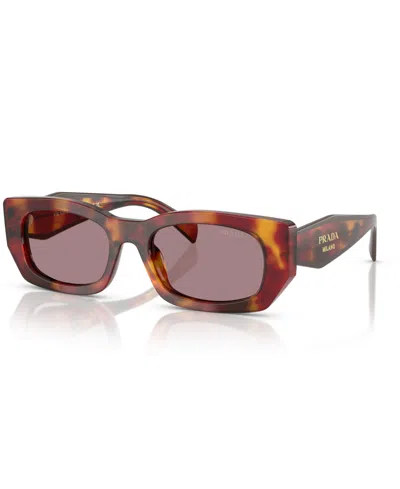Prada Women's Sunglasses Prb05s In Poppy Tortoise