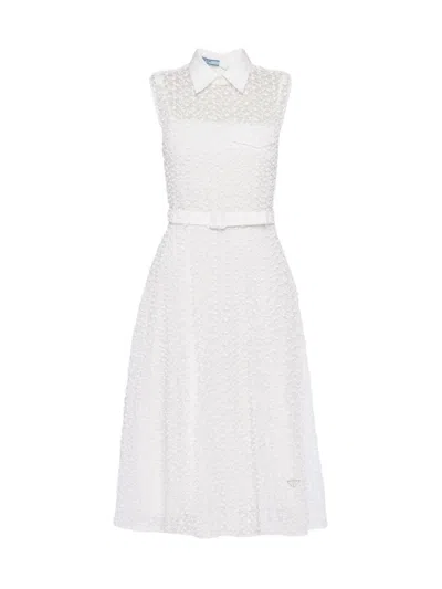 Prada Women's Superpose Dress In White