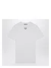 Prada White T-shirt In Jersey With Embroidered Triangle Logo Women In White