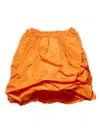 Prada Women's Technical Taffeta Skirt In Orange