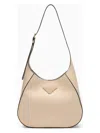 Prada Women's Travertine-coloured Leather Shoulder Bag