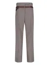 Prada Trompe-l Il Belted Pants In Multi
