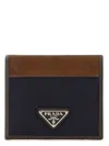 Prada Women's Two-tone Fabric And Suede Wallet | 2mo004384 Color F0c1b