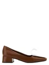Prada Scarpe Con Tacco In Pelle Bicolor  Donna