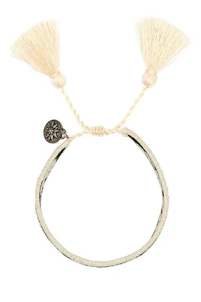 Prada Women Two-tone Suede And Fabric Bracelet In Multicolor