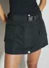 Prada Women Utility Mini Skirt In Black
