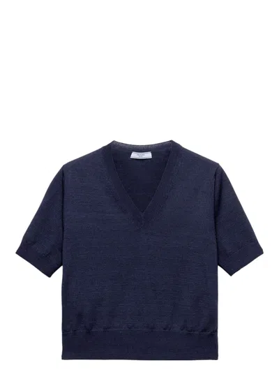 PRADA WOMEN'S V-NECK SWEATER