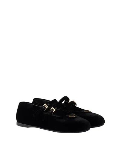 PRADA WOMEN'S VELVET BALLERINAS