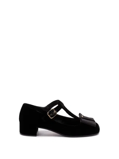 Prada Women Velvet `mary Jane` Pumps
