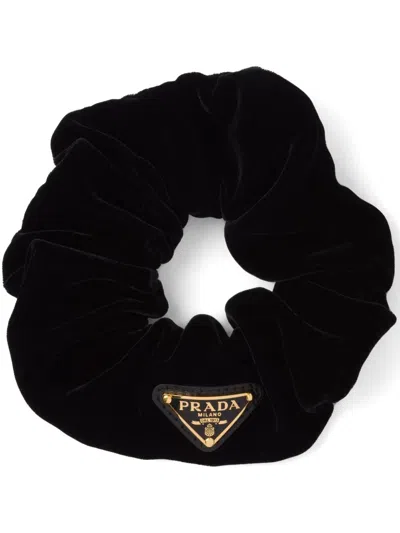 PRADA PRADA WOMEN VELVET SCRUNCHIE
