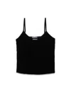 Prada Lace-trimmed Velvet Camisole In Black