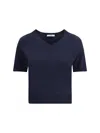 Prada Virgin Wool Sweater In Blue
