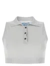 Prada Grey Viscose Blend Top