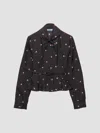 Prada Washed Silk Shirt In Black