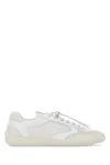 Prada White Laced Sneakers In White