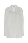 Prada White Loose Solid Shirt In White
