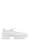Prada Women White Mesh Ballerinas