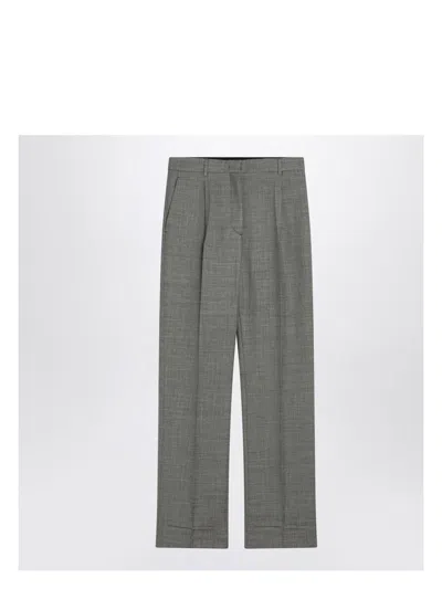 PRADA WOMEN'S WIDE GREY TROUSERS