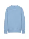 Prada Triangle-logo Sweater In Blue