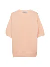 Prada Wool And Cashmere Crew-neck Sweater In Pink
