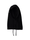 Prada Women's Wool And Cashmere Knit Hood In Black