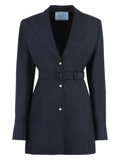 PRADA WOMEN'S WOOL AND MOHAIR BLAZER
