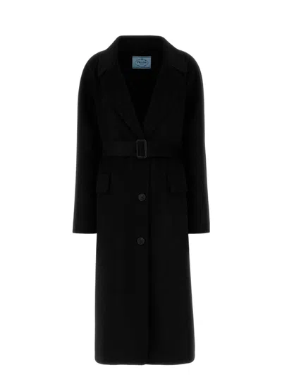 PRADA WOMEN'S WOOL BLEND COAT