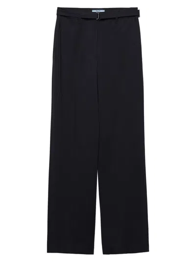 Prada Women's Wool Pants In Orange