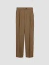 Prada Wool Pants In Brown